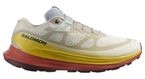Zapatillas de trail salomon ultra glide 2 blanco amarillo rojo mujer 39.1/3