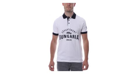 Polo blanc homme hungaria sport style legend