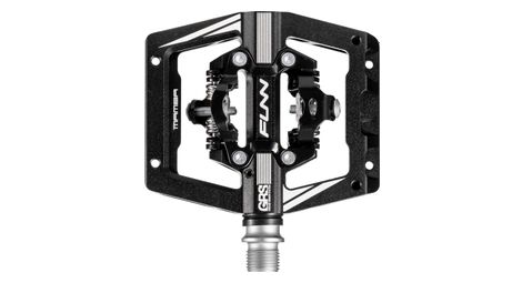 Paire de pédales automatiques avec cages funn mamba s double side grs noir