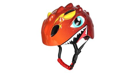 Casque de vélo pour enfants - rouge - dino xs 46/51cm
