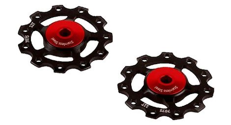 Jeu de galets inox Shimano/SRAM route et VTT 9-11 vitesses