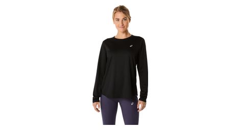 asics core run black women s long sleeve jersey