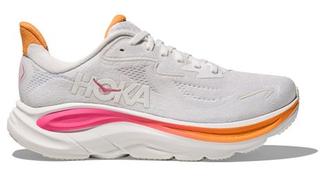 Hoka Clifton 10 Weiß/Pink Women's Running Shoes