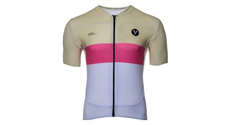 Maillot manches courtes lebram pas de peyrol beige rose