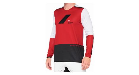 Maillot 100% r-core x jersey noir / rouge