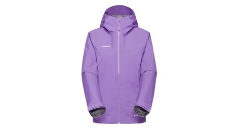 Mammut crater light hs giacca impermeabile con cappuccio viola donna