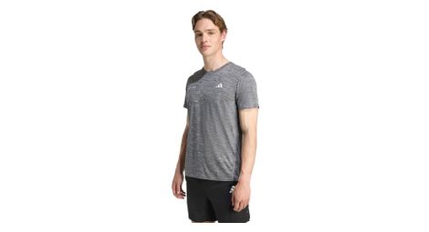 Maillot Manches Courtes adidas Own the Run Melange Gris Homme