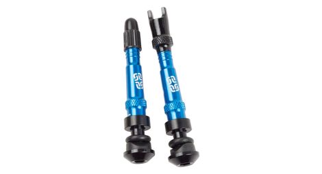 E-thirteen kit 2 valves tubeless aluminium 17-27 mm bleu