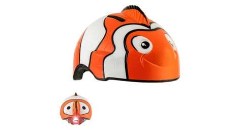 Casque de vélo pour enfants| poisson clown orange| crazy safety| certifié en1078