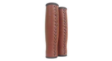 Edge grips city cuir - 135/135mm - marron foncé