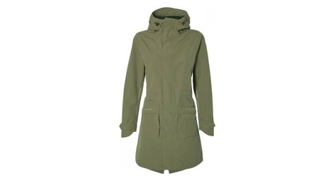 basil mosse bicycle rain parka olive women
