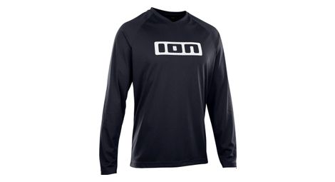 Maglia mtb a manica lunga ion logo nero unisex