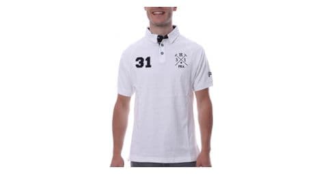 Polo blanc homme hungaria sport style