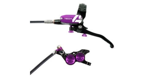 Frein arrière hope tech 4 v4 noir / violet durite standard