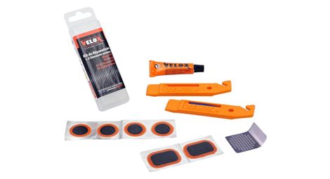 Necessaire kit de reparation trekking/vtt avec demonte-pneus vel