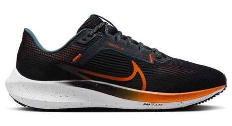 Nike air zoom pegasus 40 running shoes black orange 46