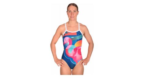 Costume da bagno da donna mako nereid flamingo blue / multicolore 40 fr