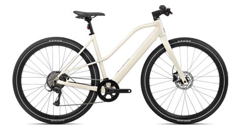 Orbea vibe mid h30 bicicletta elettrica da città shimano acera 8s 250 wh 700 mm bianco avorio 2024