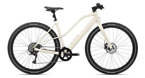 Orbea vibe mid h30 bicicletta elettrica da città shimano acera 8s 250 wh 700 mm bianco avorio 2024 l / 175-190 cm