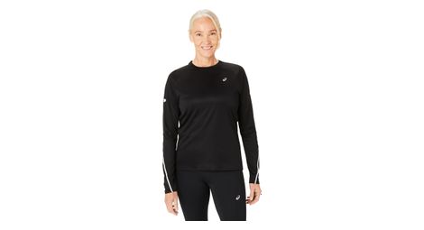 Camiseta de manga larga negra para mujer asics road lite-show 
