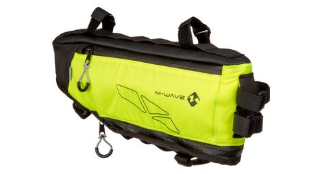 Sacoche de cadre m wave rough ride triangle 4.2 l jaune fluo / noir