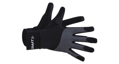 Craft adv lumen reflective fleece guantes de invierno negro unisex l