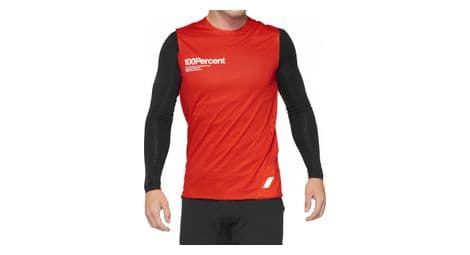 Maillot sans-manches 100% r-core concept jersey rouge