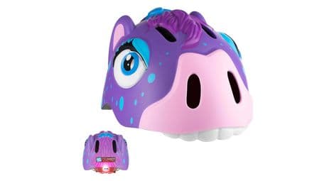 Casque de vélo pour enfants | poney violet | crazy safety | certifié en1078