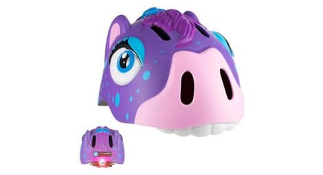 Casque de vélo pour enfants | poney violet | crazy safety | certifié en1078