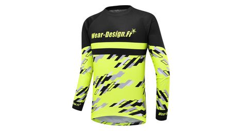 Maillot enduro vtt jaune