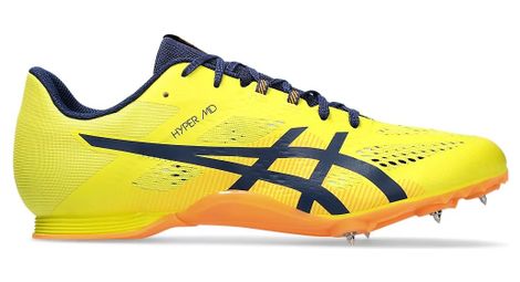 Chaussures d'athlétisme asics hyper md 8 jaune unisexe