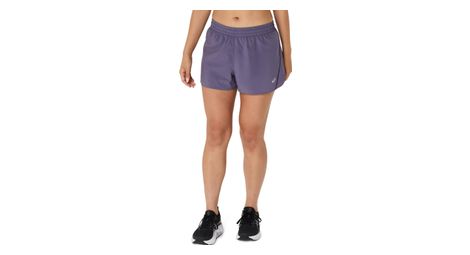 Asics core run split shorts violett damen