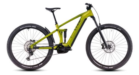 Cube stereo hybrid one44 ex 800 electric full suspension mtb shimano deore/deore xt 12s 800 wh 29'' lizard green 2025