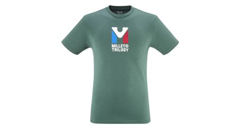 Camiseta millet chamonix trilogy verde para hombre
