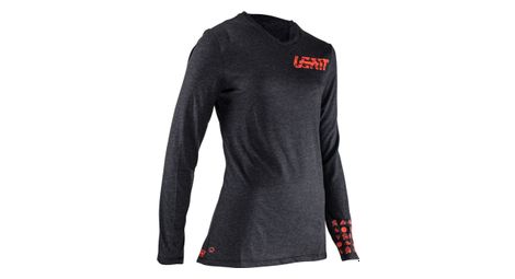 Maglia a manica lunga leatt mtb gravity 2.0 donna nero