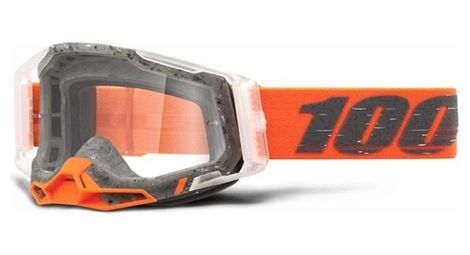 100% racecraft 2 masker | oranje | heldere lenzen