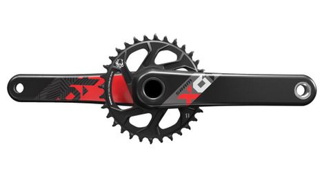 Pédalier sram x01 eagle avec plateau direct mount 32 dents (boîtier bb30 non inclus) rouge