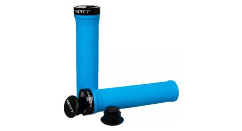 Paire de grips neatt one lock bleu neon
