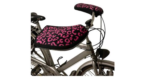 Manchons pour guidon tucano urbano city leopard noir rose