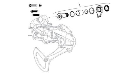 Kit di fissaggio sram d xx1 eagle axs