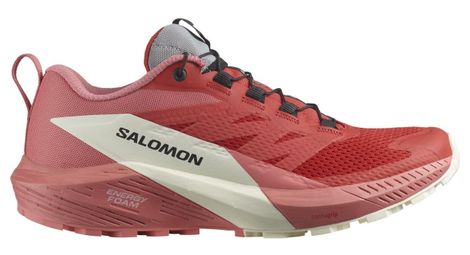 Zapatillas de trail para mujer salomon sense ride 5 rojo rosa 38