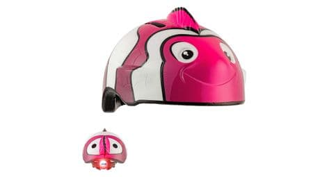 Casque de vélo pour enfants | poisson clown rose | crazy safety| certifié en1078