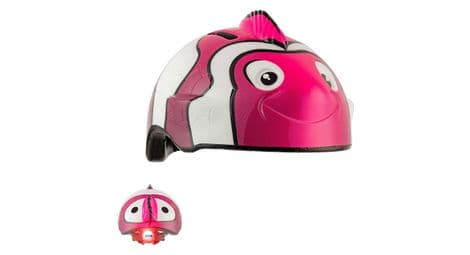 Casque de vélo pour enfants | poisson clown rose | crazy safety| certifié en1078