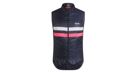 Armellose Weste Brevet Marineblau Rosa