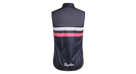 Armellose Weste Brevet Marineblau Rosa