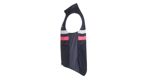 Armellose Weste Brevet Marineblau Rosa