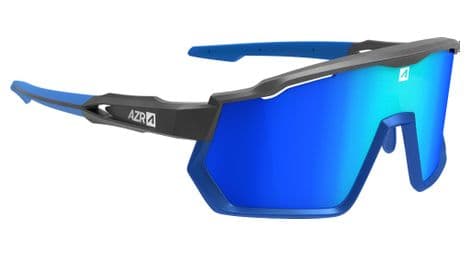 Azr pro race rx brille mattblau schwarz / blaues visier + farbloses visier