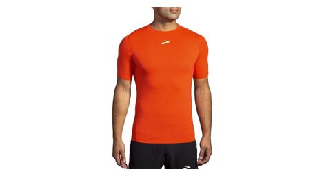 Maillot manches courtes brooks high point rouge homme