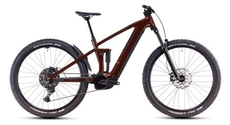 Cube stereo hybrid one44 pro 800 electric full suspension mtb shimano cues 11s 800 wh 29'' bourbon red orange 2025