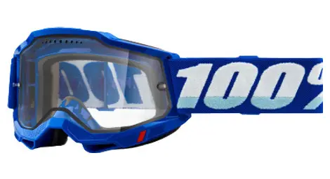 100% accuri 2 enduro mtb goggle | blue | clear lenses